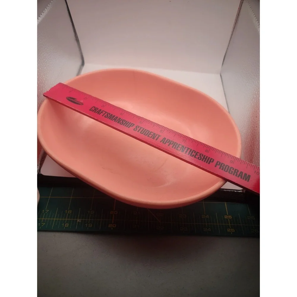 Set of 3 MCM 50's Melmac Bowls Salmon Color Harmony House One  9